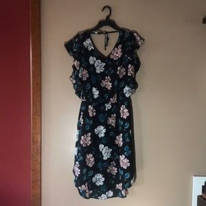 Merona Floral Print high low dress